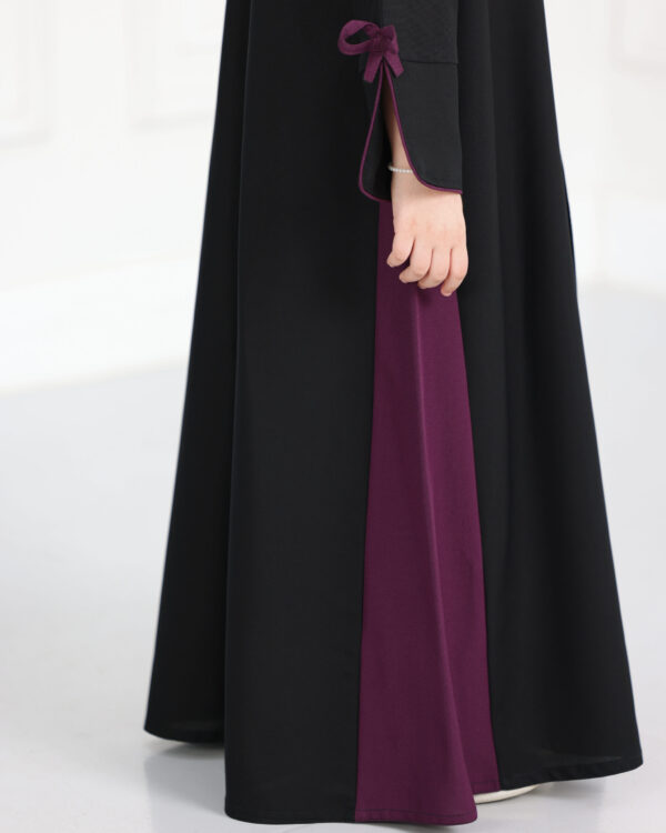 ⁦عباية بناتي فيونكة بلون موف⁩ - الصورة ⁦7⁩