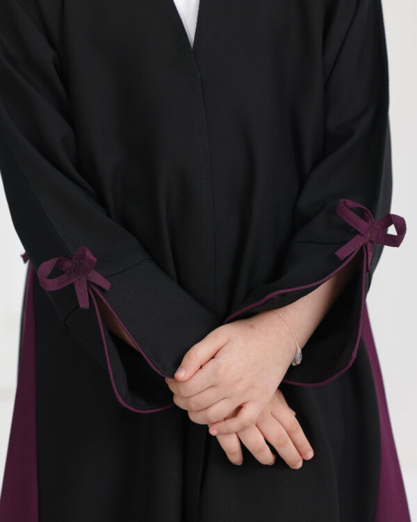 ⁦عباية بناتي فيونكة بلون موف⁩ - الصورة ⁦9⁩