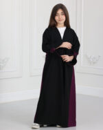 ⁦عباية بناتي فيونكة بلون موف⁩ - الصورة ⁦3⁩