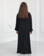 ⁦عباية بناتي سي واي مطرزة باسود⁩ - الصورة ⁦3⁩