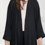 عباية بناتي سي واي مطرزة باسود