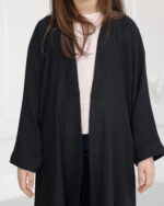 عباية بناتي سي واي مطرزة باسود