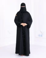 ⁦عباية سراميك محددة بمخمل منقش⁩ - الصورة ⁦3⁩