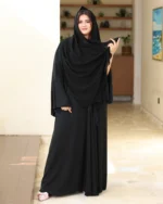 ⁦عباية كلوش لف محددة بكحلي⁩ - الصورة ⁦3⁩