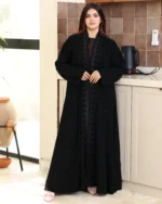 ⁦عباية بلاك مطرزة بالاسود 0901⁩ - الصورة ⁦7⁩