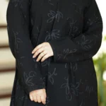 عباية ربع كلوش مطرزة كامل