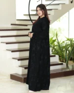 ⁦عباية ربع كلوش مطرزة كامل⁩ - الصورة ⁦4⁩
